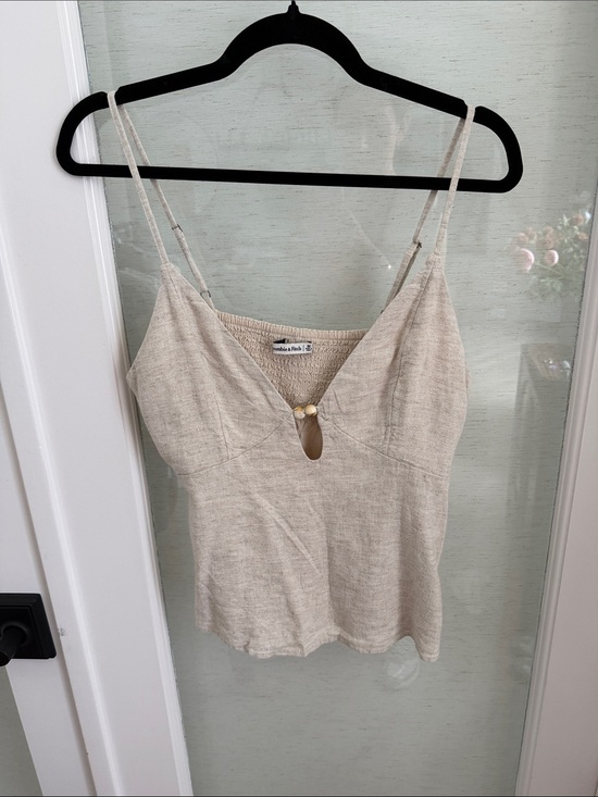 Abercrombie & Fitch Tops - Abercrombie & Fitch Neutral Beige Spaghetti Strap Camisole